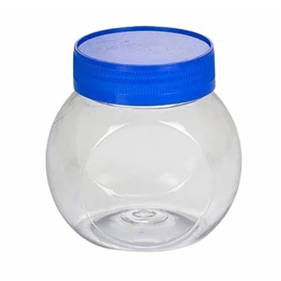 PET Round Plastic Fwj Cov Khoom Qab Zib Ntim